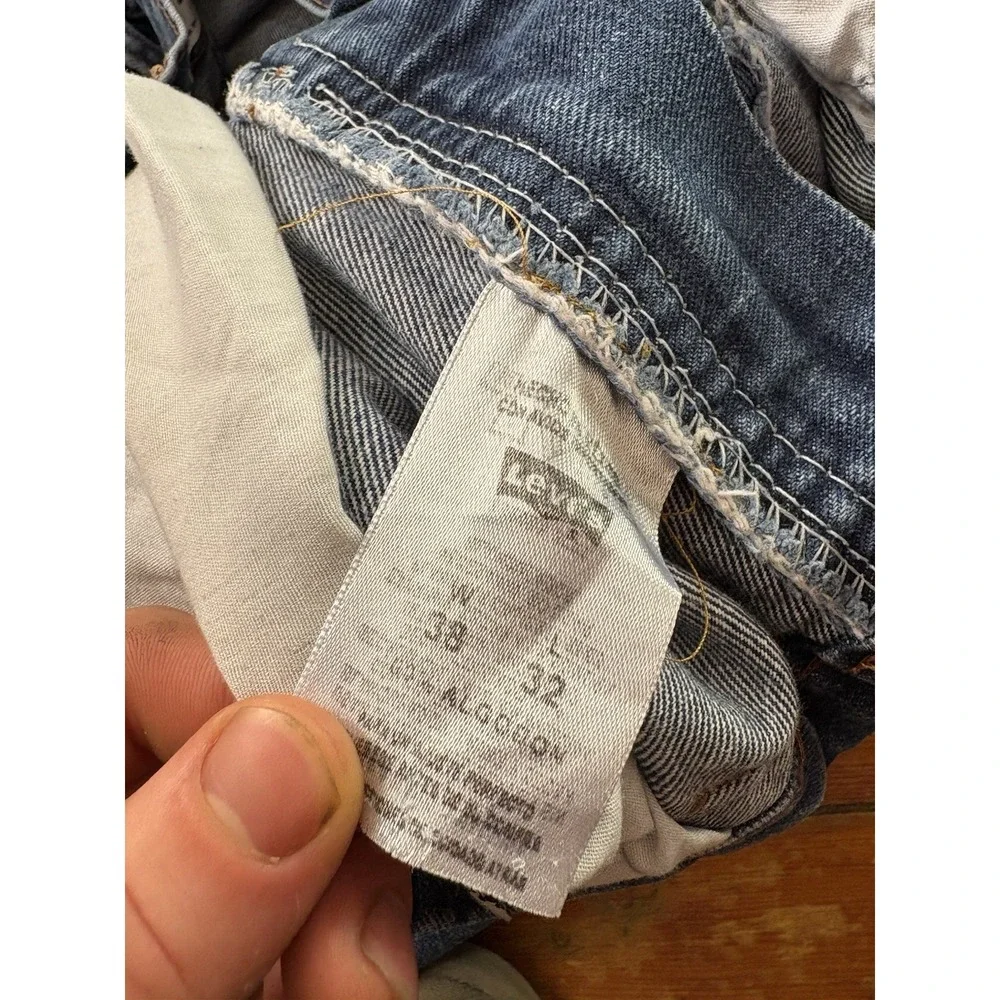 Vintage Levi's 514 Orange Tab Men's Jeans Blue Athletic 38x32